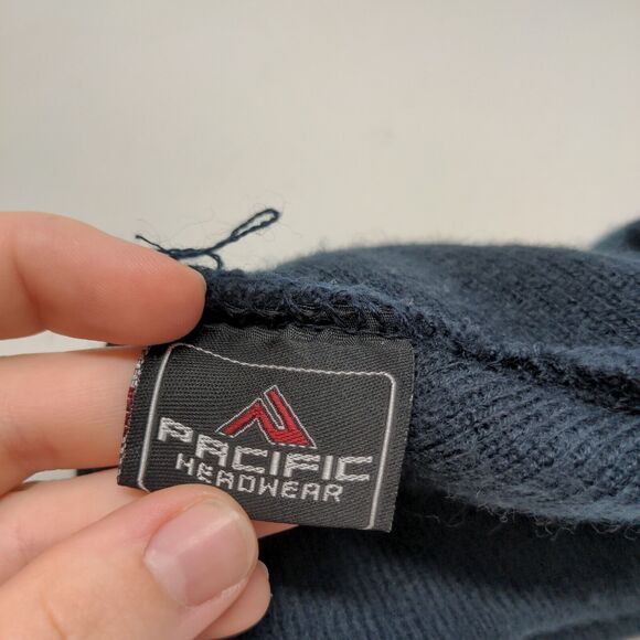 Pacific Headwear Men's Knit Beanie Hat Cap Black Emboidered C Logo - Picture 12 of 12